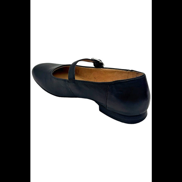 Naturalizer Women's Kelly Mary Jane Flats Black Leather - Wide - Picture 3 of 3